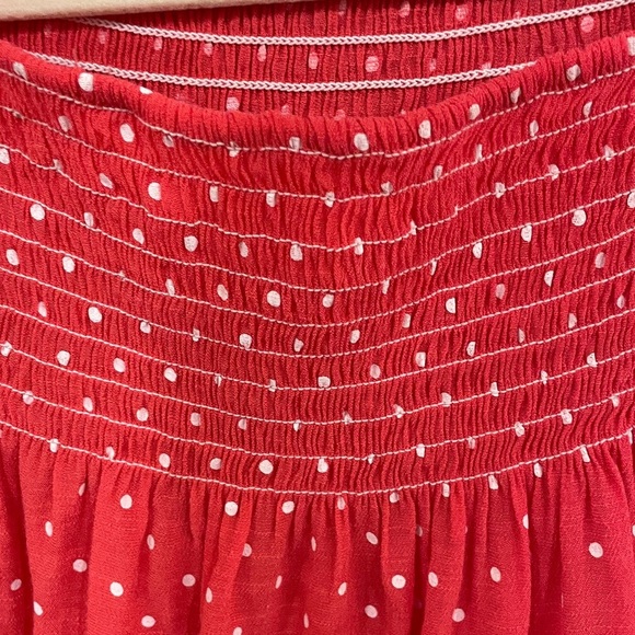 Counterparts hot pink Blouse with White Dots - Picture 3 of 3